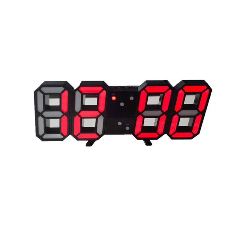 Digital Wall Clock 3D-LED