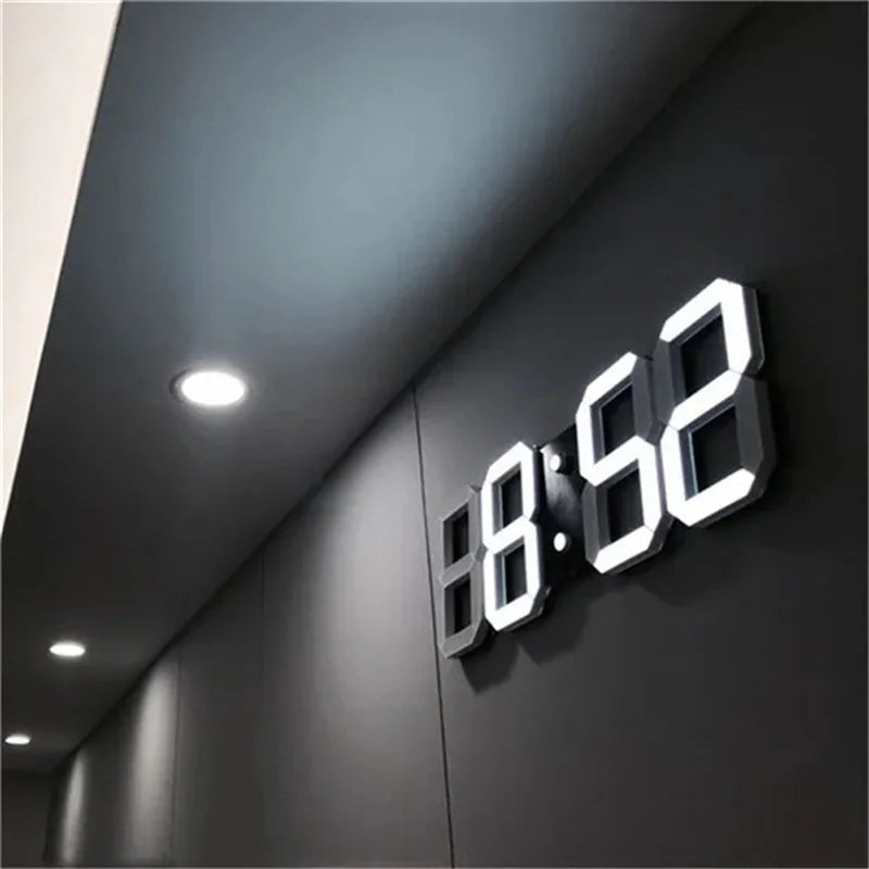 Digital Wall Clock 3D-LED