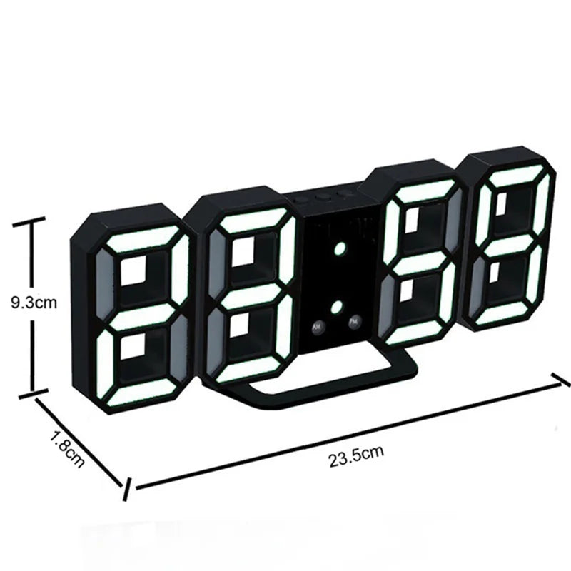 Digital Wall Clock 3D-LED