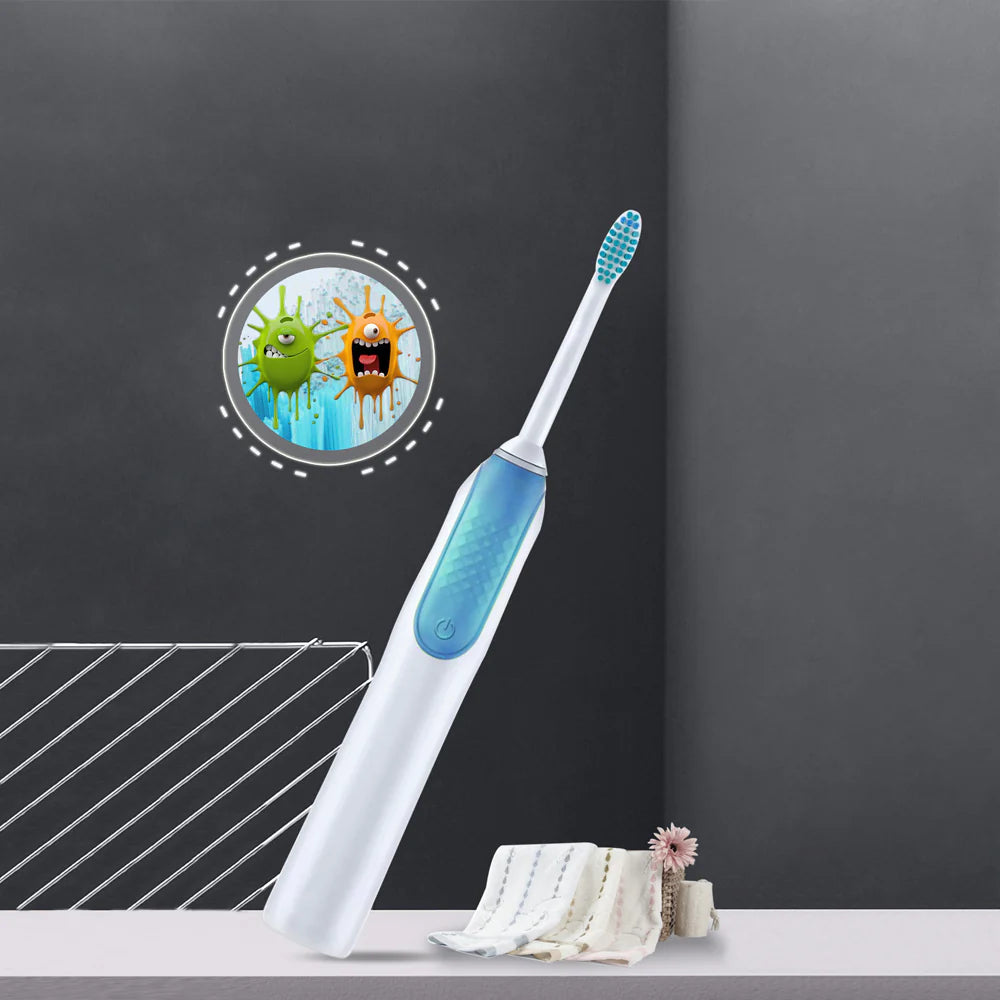 Smart UV toothbrush sanitizer with toothpaste dispenser