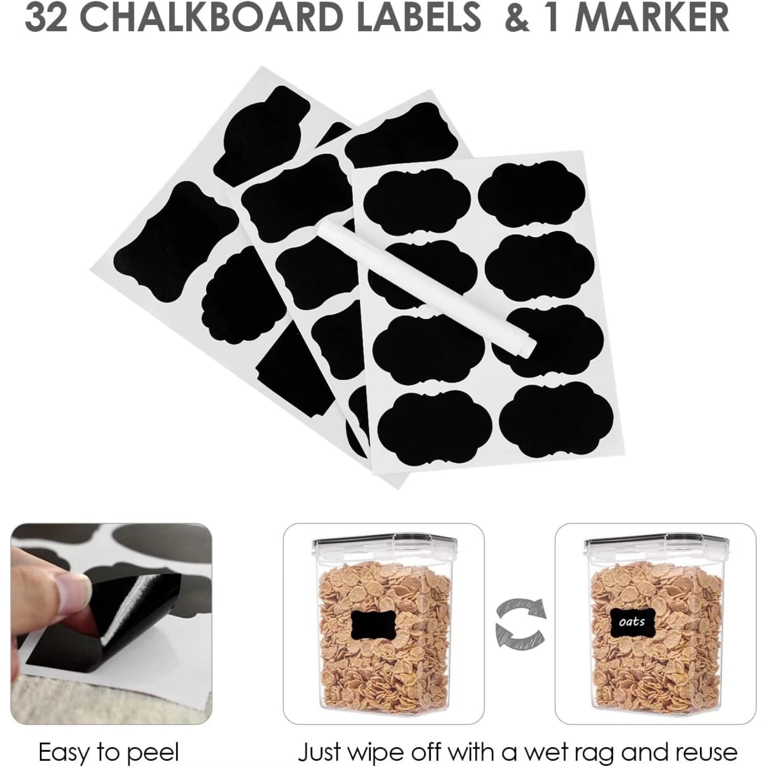 Set of 32 Airtight Food Storage Containers