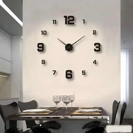 Frameless wall clock